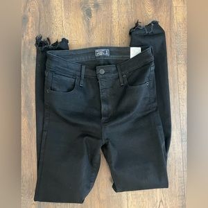 Abercrombie and Fitch distressed raw hem jean